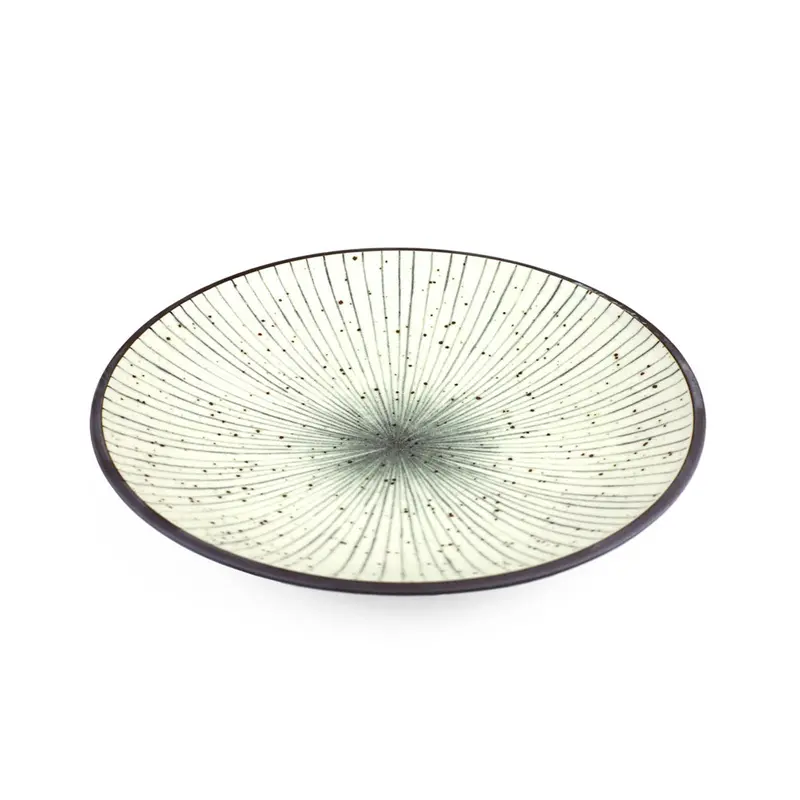 Tokusa Blue-Lined Dinner Plate – 9.06-Inch Diameter Ceramic Dish 1