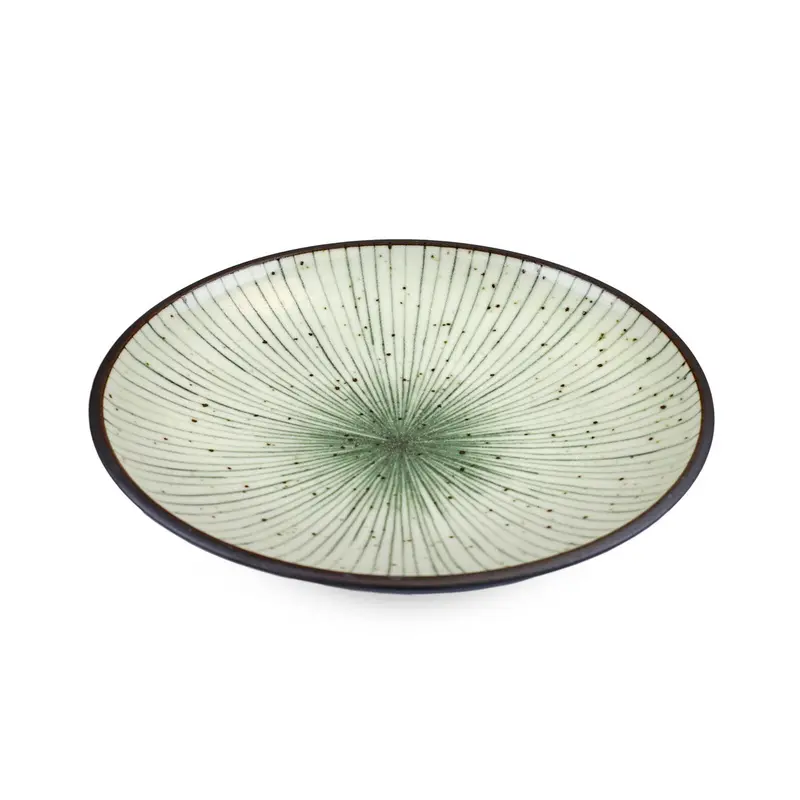 Tokusa Blue-Lined Salad Plate – 7.75-Inch Diameter Ceramic Dish 1