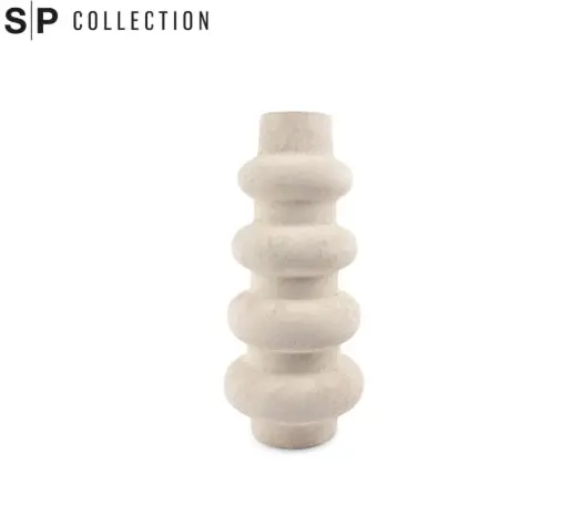 Tubo White Ceramic Vase – 22×49 Cm Cylinder Shape 1