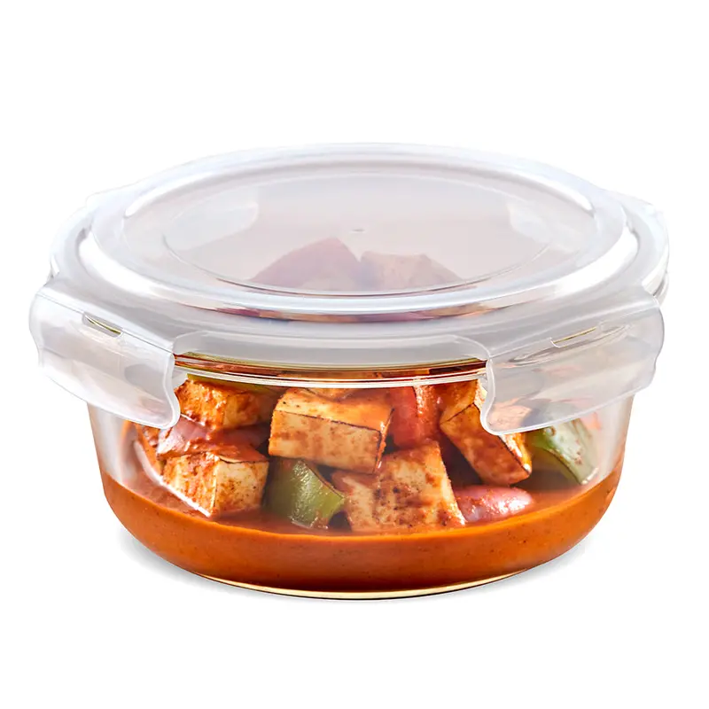 Tuff-Glass Klip N Store Round Airtight Glass Container 1