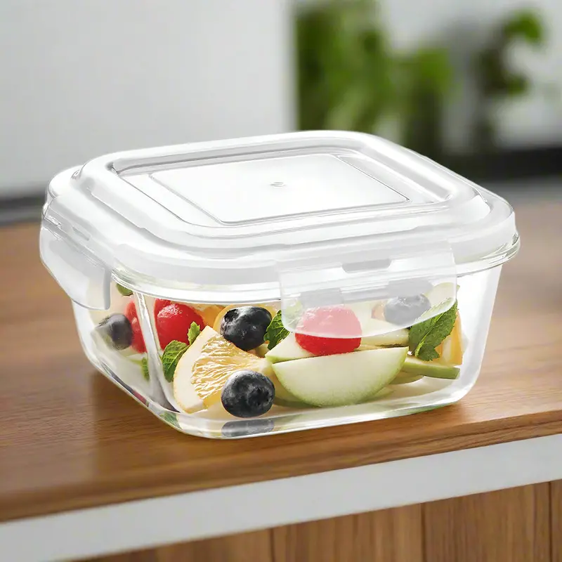 Tuff-Glass Klip N Store Square Airtight Food Container 1