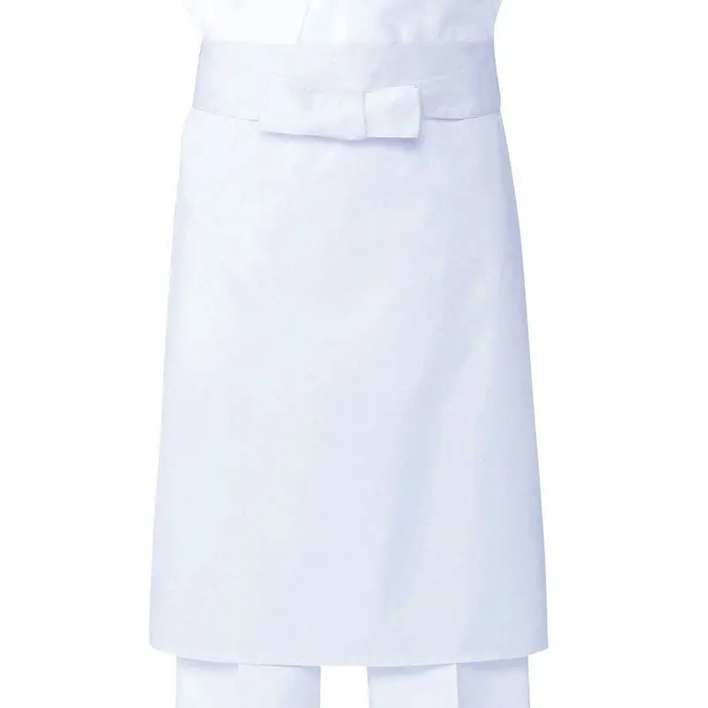 Twill Maekake Apron – 25.6" Long, Lightweight White Kitchen Wrap 1