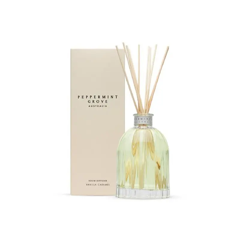 Vanilla Caramel Reed Diffuser – 100Ml Refillable Aroma By Peppermint Grove Australia 1