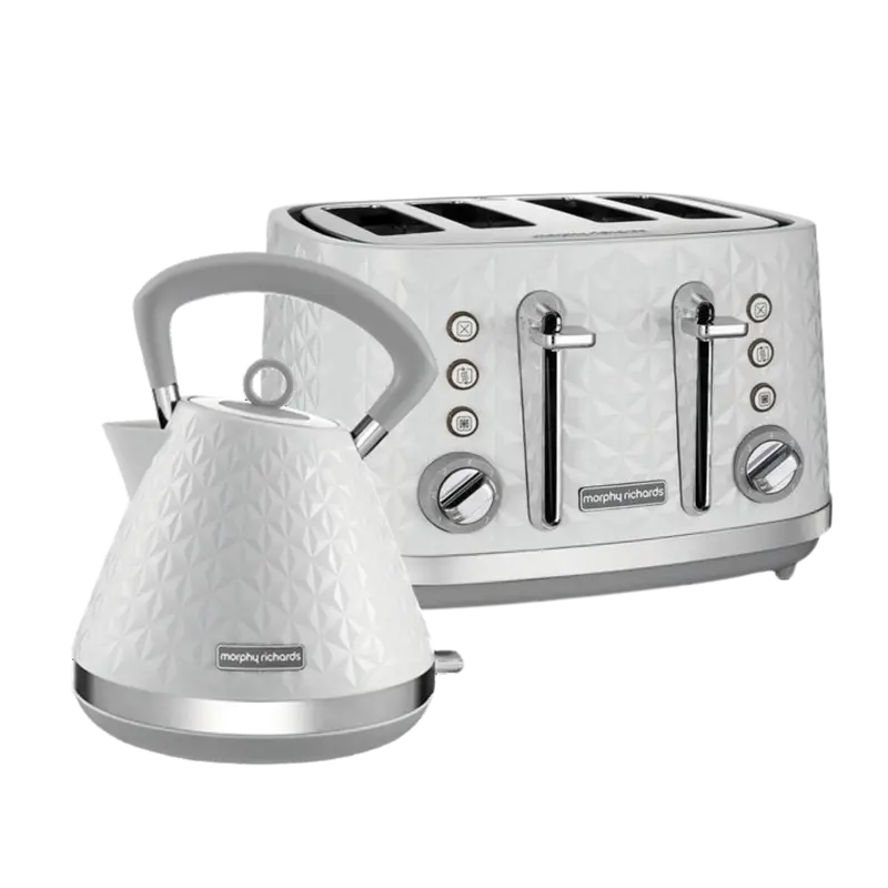 Vector Kettle And Toaster Set – Crisp White 1