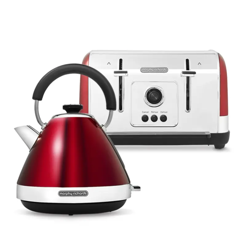 Venture Kettle And Toaster Pair – Vibrant Red 1