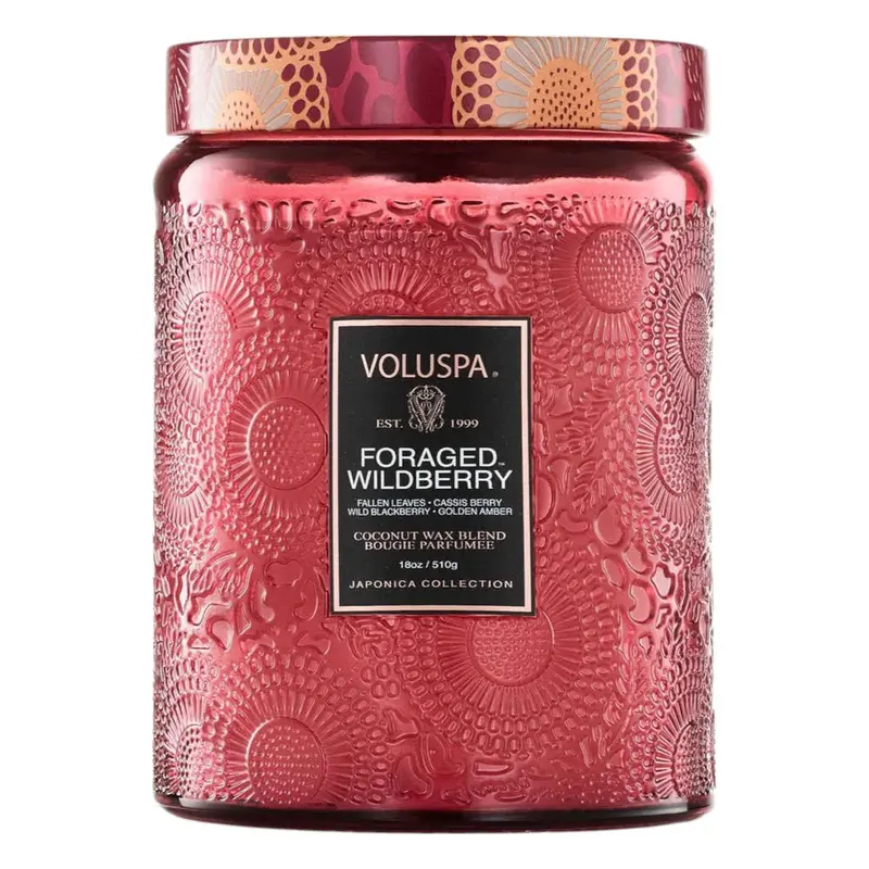 Voluspa Foraged Wildberry Premium Soy Candle – 100-Hour Burn 1