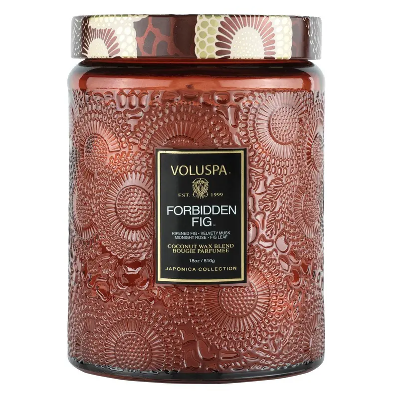 Voluspa Forbidden Fig Candle – 100-Hour Burn, 100Ml Jar 1