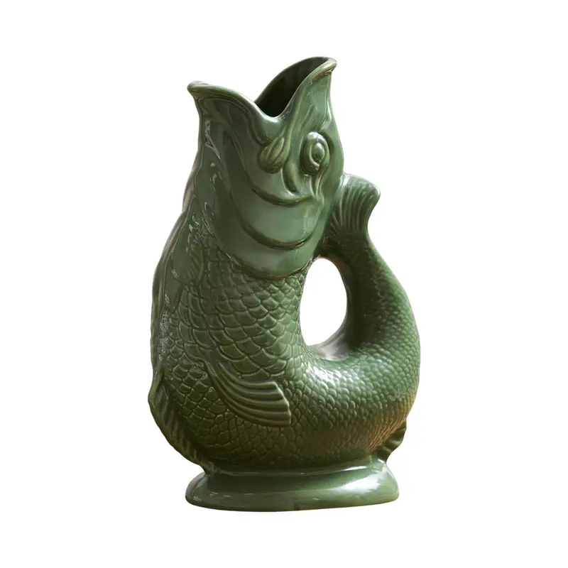 Wade Pottery Green Fish-Shaped Jug – 1.2 Litre Capacity 1