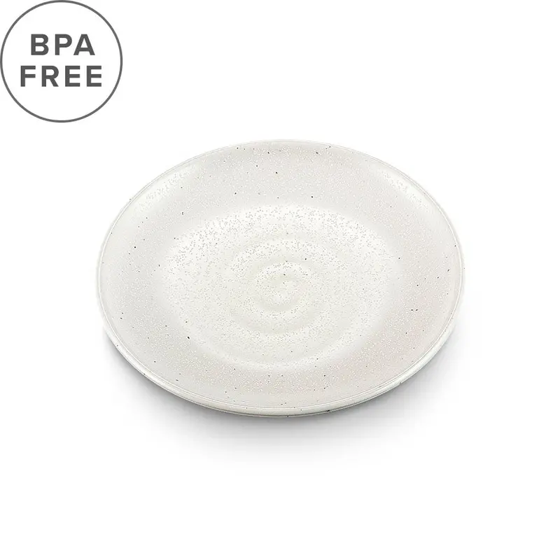White Grainy Melamine Salad Plate – 6.3" Diameter 1