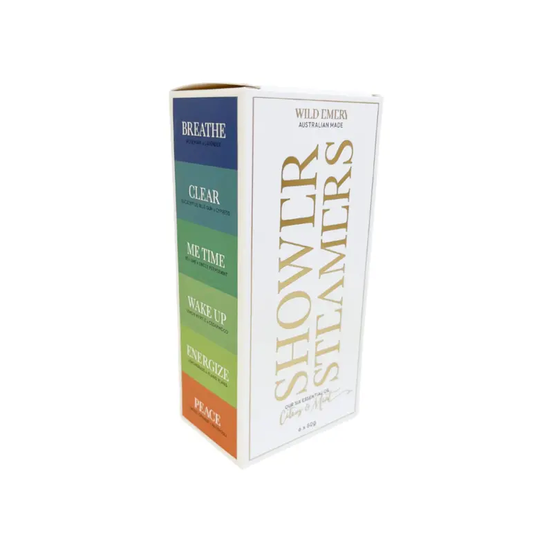 Wild Emery Citrus & Mint Shower Steamers – 6-Pack Effervescent Tablets 1