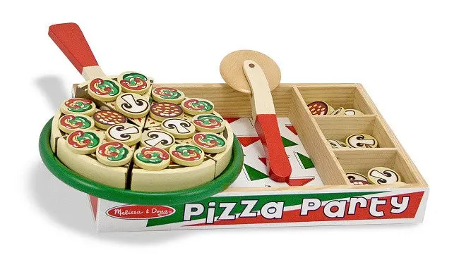 Wooden Play Food Set: Pizza Party – Educational Toy For Ages 3+ 1