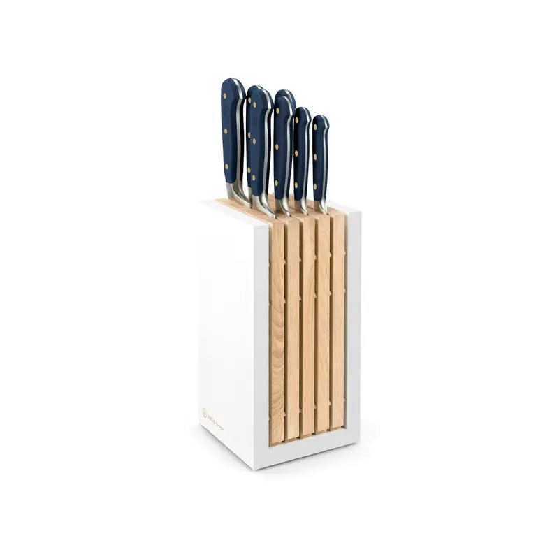 Wüsthof Classic Colour 8-Piece Knife Block Set – Wild Blueberry Handles 1