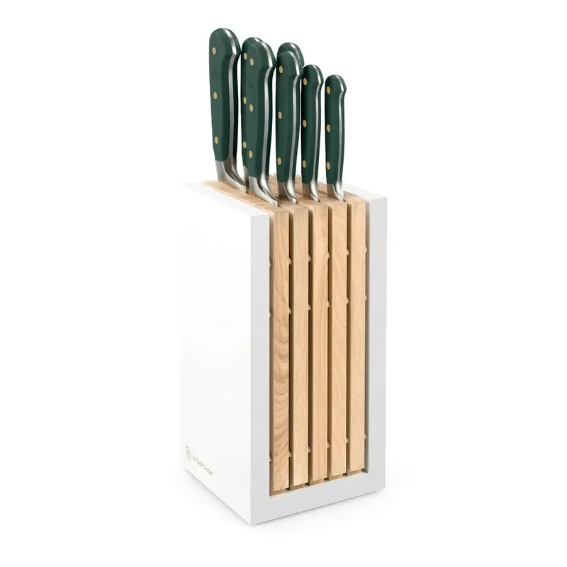 Wüsthof Classic Colour Fresh Rosemary 8-Piece Knife Block Set 1