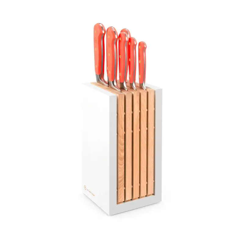 Wüsthof Classic Colour Knife Block Set – 8-Piece, Coral Peach Finish 1