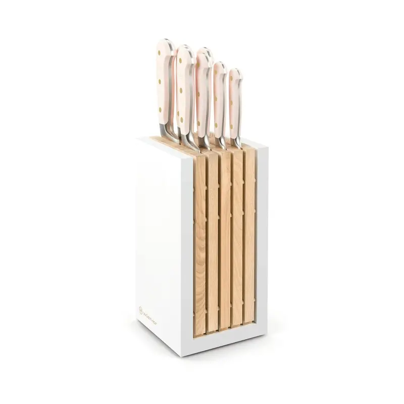 Wüsthof Classic Colour Knife Block Set – 8-Piece, Pink Himalayan Salt Tone 1