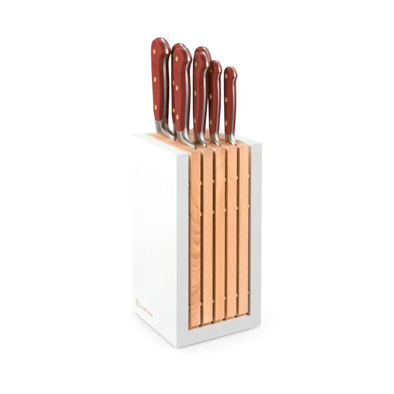 Wüsthof Classic Colour Knife Block Set – 8-Piece, Tasty Sumac Hue 1