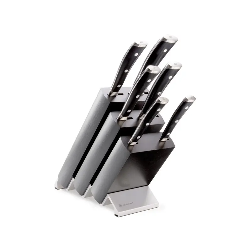 Wüsthof Classic Ikon Black 7-Piece Knife Block Set – Premium Kitchen Cutlery Collection 1